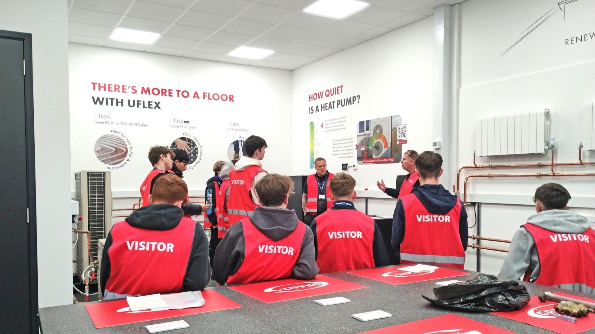 Grant UK welcome students to learn about heat pumps