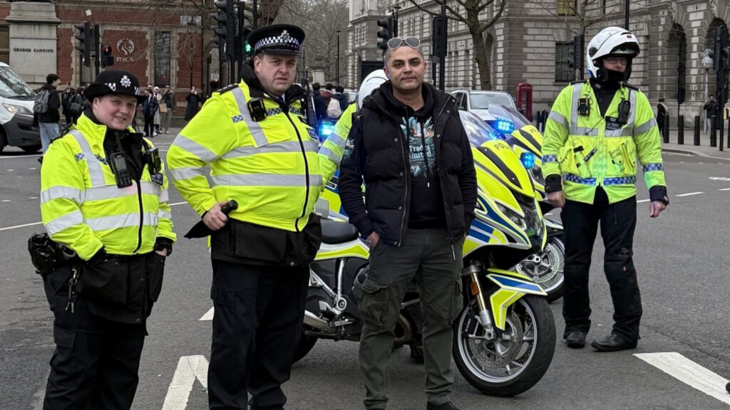 Shoaib at the tool protest